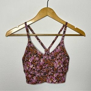 Aerie Offline Floral Stretch Criss Cross Bralette XS